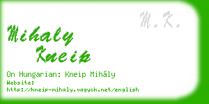 mihaly kneip business card